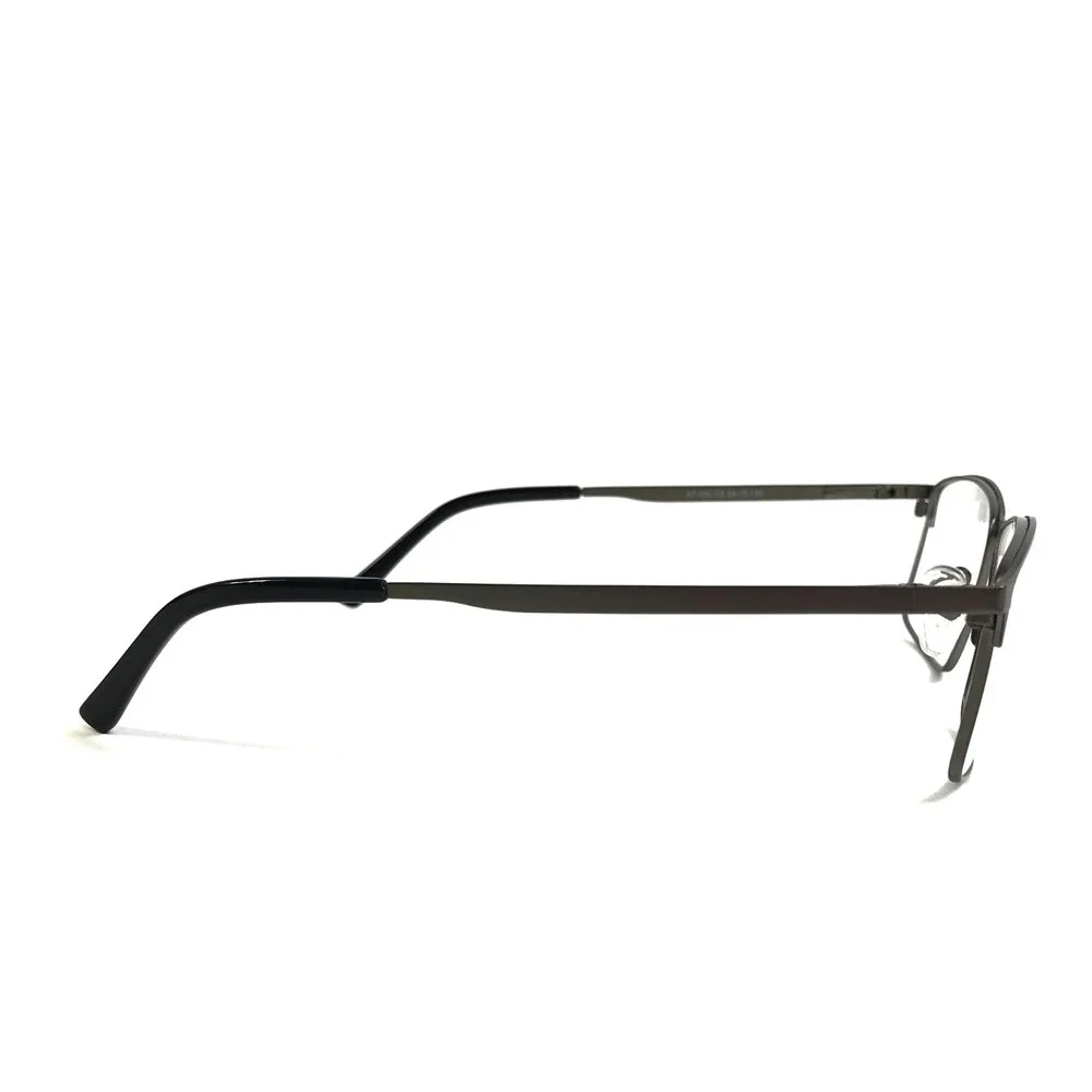 Adin Thomas Eyeglasses Frames AT-456 C3 Black Gray Rectangle Full Rim 54-18-140